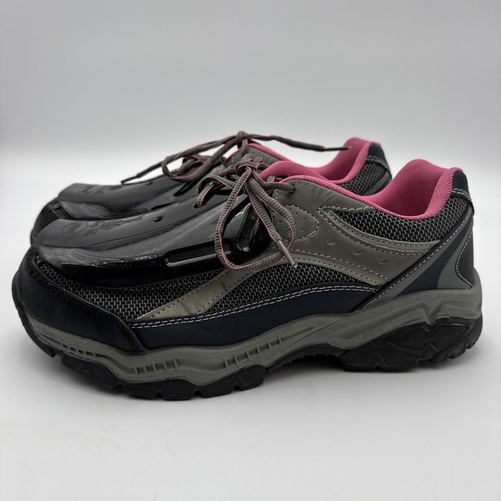 Brahma for Her Steel Toe Work Sneakers Sarah St Navy Blue & Pink Women's size 11 - Picture 6 of 14